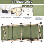 Wenqik 2 Pack 450lbs Max Load Camping Cot for Adults with Carry Bag Portable Folding Outdoor Sleeping Cot Heavy Duty Bed for Traveling Camp Military Office Nap Beach Home Lounging