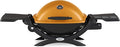 Weber Q1200 Liquid Propane Portable Gas Grill, Orange – 1‑Burner Travel and Camping Grill with Cast‑Iron Grates & Electronic Ignition (8,500 BTU Burner)