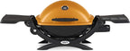 Weber Q1200 Liquid Propane Portable Gas Grill, Orange – 1‑Burner Travel and Camping Grill with Cast‑Iron Grates & Electronic Ignition (8,500 BTU Burner)