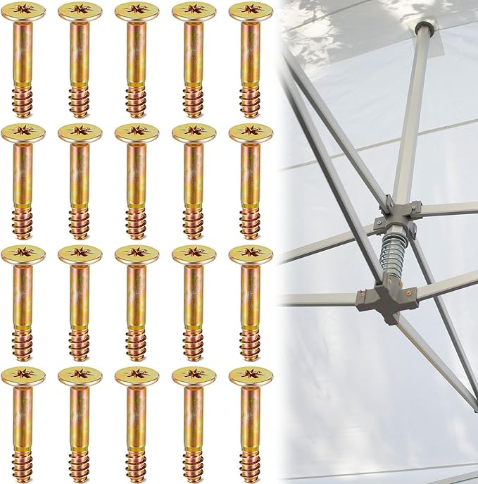 Frienda 20 Pack Screws Bulk Compatible with ABCCANOPY Patio Pop Up Canopy Tent 10x10 Canopy Replacement Parts Accessories