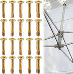 Frienda 20 Pack Screws Bulk Compatible with ABCCANOPY Patio Pop Up Canopy Tent 10x10 Canopy Replacement Parts Accessories