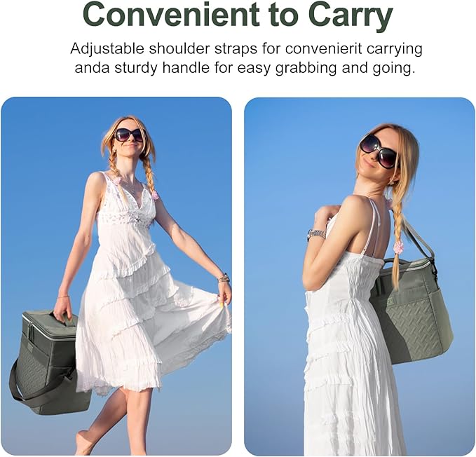 Backpack Coolers Insulated Leak Proof for Women Men, 35 Cans Large Capacity Waterproof Cooler Backpack, Soft Portable Cooler Bag for Beach Travel Camping Picnic Work