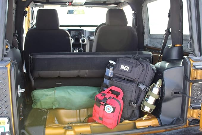 Luminary Tactical Trauma Kit Fully Stocked First Aid Kit Backpack EMS/EMT First Responder Medical Bug Out Bag for Preppers Professionals and Outdoorsman (Black)