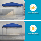 10x10 Canopy Replacement Top Cover with Air Vents for ez up Pop up Canopy Gazebo Tent with Adjustable Straps, Waterproof & Anti-UV for Outdoor Shade (Frame Not Included) (Navy Blue)