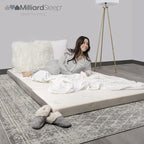 Milliard Trifold Mattress, Cot Size, 4 inch, Portable Foldable Mattress Cot with Medium Firm Foam, Washable Cover, Tri-Folding Floor Bed, Fold Up Guest Bed, RV Travel, Camping, 75" x 31”