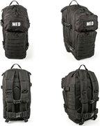 Luminary Tactical Trauma Kit Fully Stocked First Aid Kit Backpack EMS/EMT First Responder Medical Bug Out Bag for Preppers Professionals and Outdoorsman (Black)