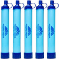 MODERN NEEDS Ready Filter Personal Water Filter Straw | Backpacking Water Filter for Hiking & Camping | Portable Water Purifier Camping | Emergency Survival Gear & Camping Survival Kit | 5 Pack