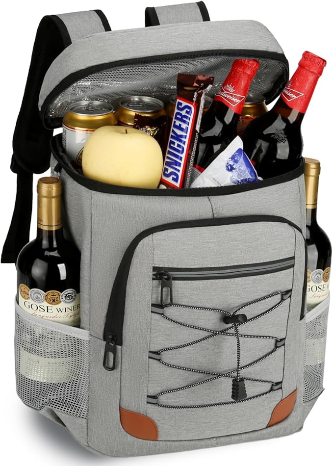 Backpack Cooler Insulated Leak Proof for Men Wowen 36 Cans Soft Cooler Backpack Insulated Waterproof Large Capacity Coolers Bag Portable for Lunch Camping Travel Picnic Hiking