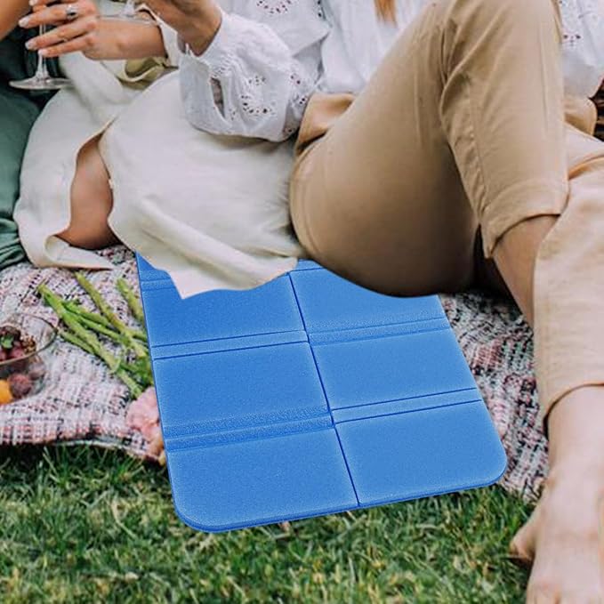 GANAZONO Outdoor Waterproof Seat Cushions 8-Pack Lightweight Portable Foam Mats for Camping Hiking Beach Picnics and Concerts