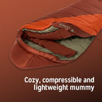 Kelty Cosmic Synthetic Fill 0 Degree Backpacking Sleeping Bag, Regular – Compression Straps, Stuff Sack Included