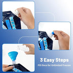 Reusable Ice Packs for Coolers - 5 Pack Freezable Gel Packs for Lunch Box, Camping, Picnic, Medical Cold Therapy - Leakproof & Long-Lasting Cold Storage