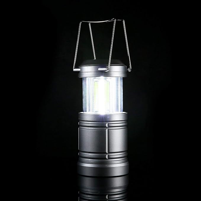 2 Pack Camping Lantern 500 Lumens Collapsible Portable LED Lantern for Emergency, Hurricane, Storms, Outage