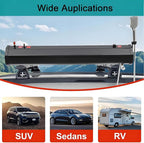 Multi-Function Solar Shower Tank Outdoor - Roof Rack/Vehicle Mountable Portable Water Reservoir for Camping, Overland Expeditions, Car Washing & Outdoor Activities 18L