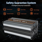 4000w Power Inverter DC 12V to AC 110V/120V Converter with 8000w Peak.Comes with LCD Display, Wireless Controller,4AC outlets 1USB.RV Inverter,Suitable for Camping,and Off-Grid Solar Inverter Systems