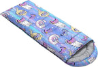 Kids Sleeping Bag for Boys Girls,Western Cowboy Print-Lightweight Warm Portable Outdoor Indoor-Waterproof Cold Weather Resistant Sleeping Bag for Camping Hiking