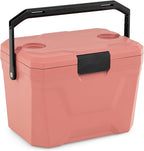 COSTWAY Insulated Portable Cooler, Hard Shell Ice Chest w/ 2 Cup Holders, Bottle Opener, Drain Plug, 3-Day Ice Retention, Outdoor Leak-Proof Dry Box for Beach, Camping, Fishing, Picnic