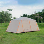 Camping Tent Family Cabin Tents, Large Capacity 2 Room Cabin Tent for Family Outdoor Use, Backpacking, Hiking, Picnics (L)