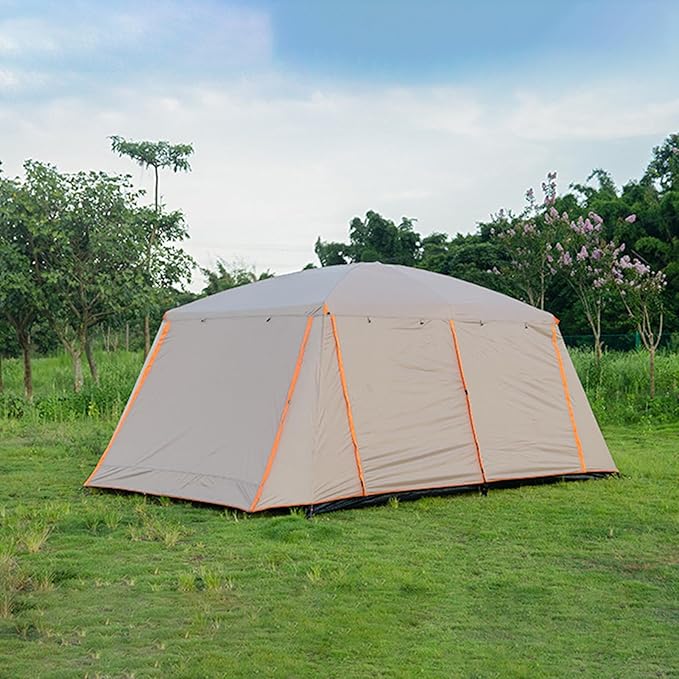 Camping Tent Family Cabin Tents, Large Capacity 2 Room Cabin Tent for Family Outdoor Use, Backpacking, Hiking, Picnics (M)