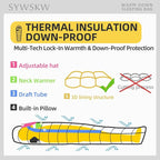 Ultralight Down Sleeping Bag with Pillow, 15F 32F 45F Sleeping Bag for Women,Men,Youth Backpacking,Hiking and Camping Outdoor with YKK Two-Way Zipper 680 FP Down