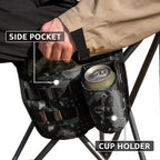 X Strike Portable Fishing Chairs Outdoor Folding Stool for Adults Portable Camping Chair for Ice Fishing,Hunting,Lawn,Patio,Garden,300LBS.