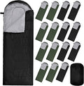 Tudomro 16 Pack Winter Camping Sleeping Bags Bulk for Homeless Adults Cold Weather Lightweight Waterproof Compact Backpacking Sleeping Bag Gifts for Travel Hiking Christmas