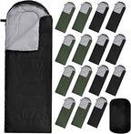 Tudomro 16 Pack Winter Camping Sleeping Bags Bulk for Homeless Adults Cold Weather Lightweight Waterproof Compact Backpacking Sleeping Bag Gifts for Travel Hiking Christmas