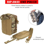 ifak pouch first aid kit bag empty molle tactical medical pouch plate carrier medic rescue bag EMT first med pouches (CP)
