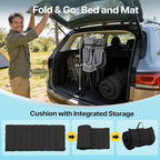 Slendor XXL Folding Camping Cot for Adults with Mattress Pillow Carry Bag, 32 inch Extra Wide Portable Sleeping Cot, 900LBS Support Outdoor Cot Bed for Office Nap Beach Travel RV