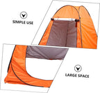 Fully Automatic Outdoor Changing Tent Quick-Open Shower Privacy Tent for Camping Fishing and Hiking Orange Double Ergonomic Design Spacious