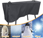 Hisencn Stove Cover for Camp Chef 3 Burner Stove, Heavy Duty 600D Polyester Outdoor Stove Cover, Water-Resistant Camp Chef Grill Cover for GB90D TB90LW TB90LWG TB90LWG15 SPG90B PRO90X