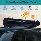 Multi-Function Solar Shower Tank Outdoor - Roof Rack/Vehicle Mountable Portable Water Reservoir for Camping, Overland Expeditions, Car Washing & Outdoor Activities 30L