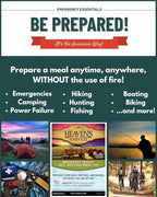 Heaven's Harvest Self-Heating Emergency Meal Kit (10 Year Shelf Life) — Tastier than MRE Meals & Ready-To-Eat in Minutes! Just add water to activate the “cooking” process. (Breakfast Skillet, 12-Pack)