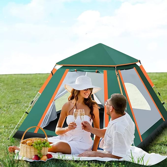 Travel Tent Automatic Tent Waterproof Uv Protection Outdoor Camping Tent Hiking Family Party Tent