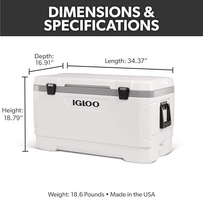 Igloo 100 QT Latitude Marine Ultra White Cooler