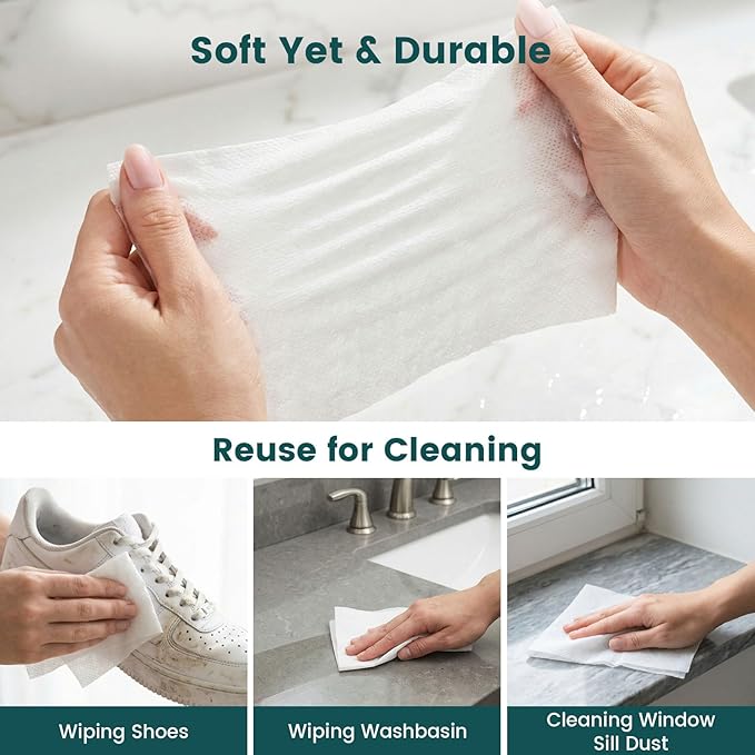 MCPINKY 580PCS Compressed Towels, Bulk D isposable Towels for Face Portable Washcloths for Travel Expandable Wipes Tablets Survival Gear Kit for Outdoors Camping Hiking Hotel