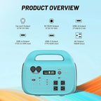 Solar Generator 1000W PB-1000 Portable Power Station with 200W Solar Panel Included, 1024Wh LiFePO4 Battery with 120V AC Outlet for RV Camping Outdoor Home Emergency Backup, Fast Charging