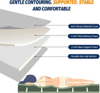CYMULA Memory Foam Camping Mattress Pad, CertiPUR-US Sleeping Mat, Portable Roll Up Mattress for Adults, Camping Bed Pads for Sleepover, Car Bed with Travel Bag