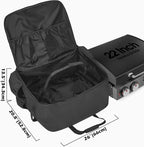 samdew Carry Bag for 22 Inch Tabletop Griddle with Hood, Outdoor Grill Cover Compatible with Blackstone 22 Inch Tabletop Griddle with Hood, Portable Camping Grill Storage Case with Pockets, Bag Only