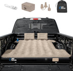 JOYTUTUS Truck Bed Air Mattress for 5.5-5.8Ft with Built-in Air Pump,Full Size Short Beds Inflatable Mattress for Outdoor Camping, with Carry Bag & Cup Holder