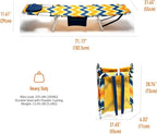 SUNNYFEEL Lounge Beach Chair for Adults with Face Hole, Backpack Reclining Beach Chairs Lay Flat, Sun Face Down Tanning Chair, Portable Folding Camping Cot for Outside Pool, Sunbathing, Reading