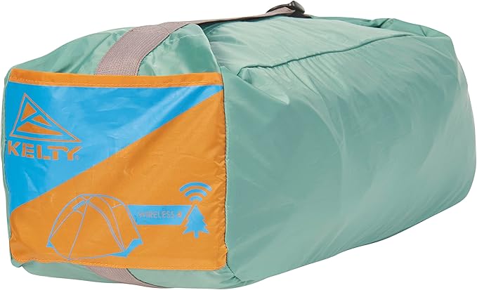 Kelty Wireless Freestanding Camping Tent, 2 4 or 6 Person Size, Huge Interior and Peak Height, Intuitive + Easy to Pitch, Color Coded Setup