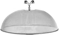 Stainless Steel Mesh Food Cover Round Mesh Food Tent Utility Lightweight Protector for Dining at The Beach, Park, or Camping, Diameter 26 cm