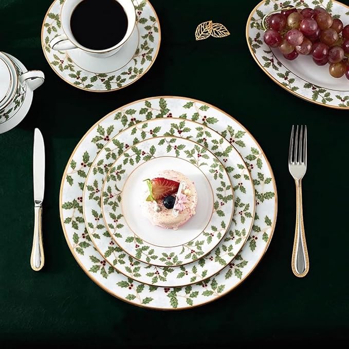 Camping Plates Small Fresh Style Ceramic Dinner Plate Home Dining Western Food Tableware Flat Decorative Plate