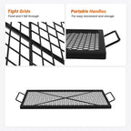 onlyfire Fire Pit Grill Grate, Heavy-Duty Steel Cooking Grate with X-Marks Design for Outdoor BBQ, Camping, Group Gatherings - 32“ X 15”