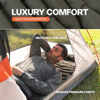 ANGORA BRANDS Inflatable Sleeping Pad for Camping & Backpacking – Lightweight 2.1” Thick Compact Sleeping Mat, 25” Wide Portable Pad for Hiking, Travel & Outdoor Use