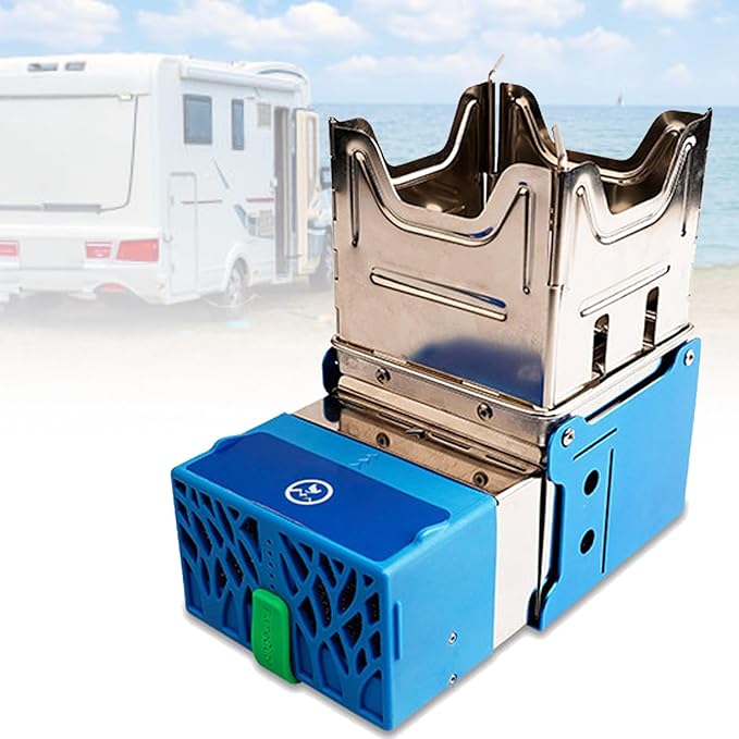 Multi-Fuel Fire-Powered Generator,Portable Charging Camp Stove,with Foldable Design