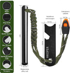 Fire Starter Ferro Rod, 4 Inch Flint and Steel Survival Kit, Flint Fire Starter for Camping and Hiking, 6-in-1 Emergency Survival Fire Steel, Magnesium Fire Starter | Hkoper