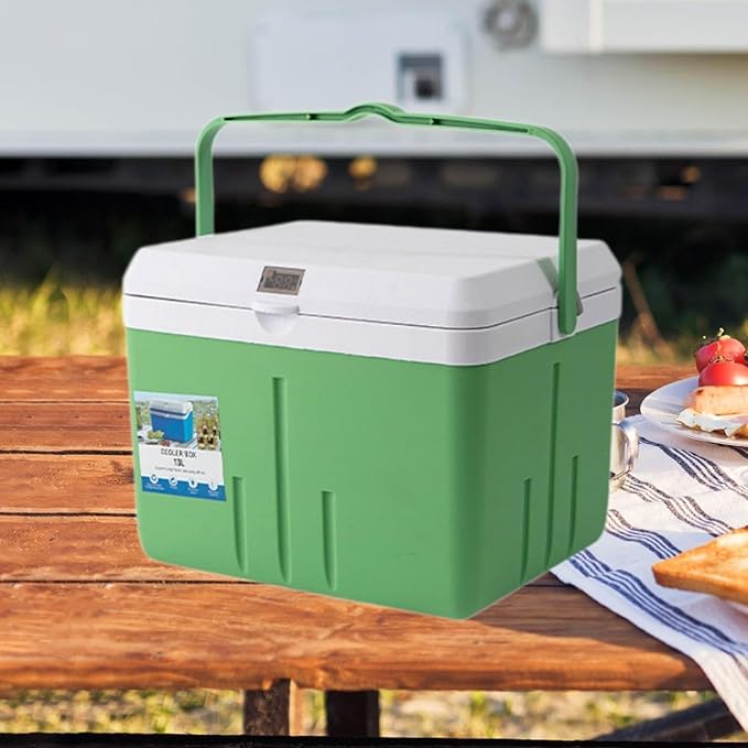 Cooler Box Ice Box 6L Personal with Handle for Freeze/Hot Food Ice Chest Small Insulated Box for Beach Camping Stall Outdoor