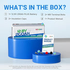 Redodo 200Ah LiFePO4 Battery, 12V Lithium Battery with 200A BMS, 2560W, Up to 15000 Deep Cycles Battery, Ideal Replacement of AGM Batteries For RVs, Solar Systems, UPS, Off Grid, Marine