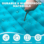 Camping Air Mattress, Self Inflating Sleeping Pad, Camping Gear, Travel Bed, Sleeping Pad, Portable Bed, Backpacking, Portable Mattress, Colchon Inflable (Blue)
